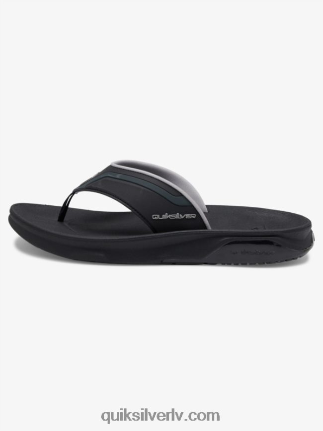 vīriešiem Quiksilver matodiskas atveseļošanās sandales melns/pelēks/brūns 88064R1082