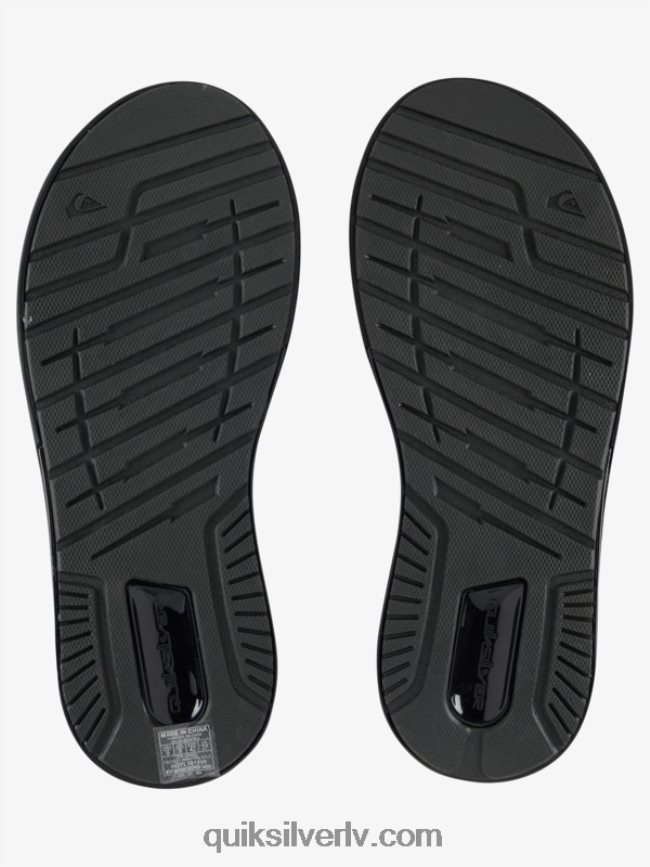 vīriešiem Quiksilver matodiskas atveseļošanās sandales melns/pelēks/brūns 88064R1082