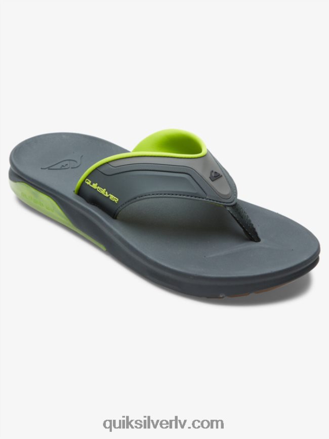 vīriešiem Quiksilver matodiskas atveseļošanās sandales pelēks/melns/zaļš 88064R1083