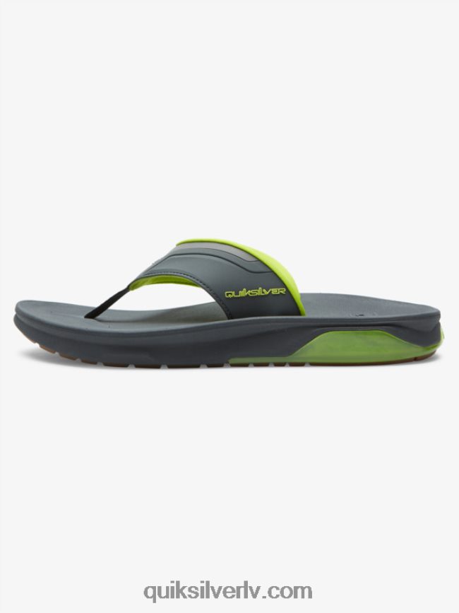 vīriešiem Quiksilver matodiskas atveseļošanās sandales pelēks/melns/zaļš 88064R1083