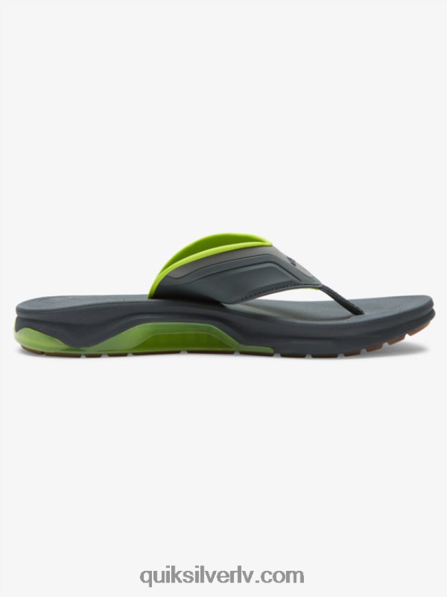 vīriešiem Quiksilver matodiskas atveseļošanās sandales pelēks/melns/zaļš 88064R1083