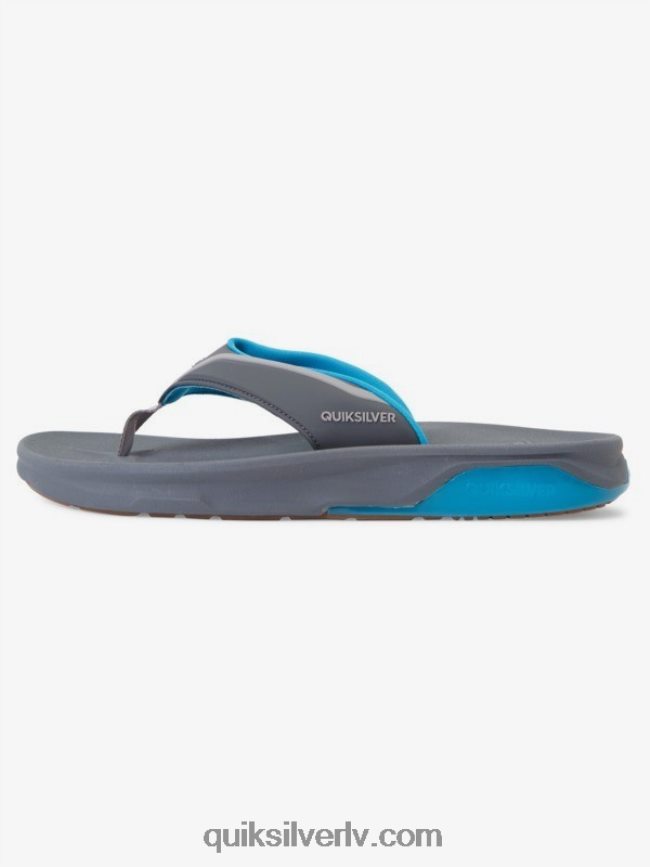 vīriešiem Quiksilver matodiskas atveseļošanās sandales pelēks/zils 88064R1084