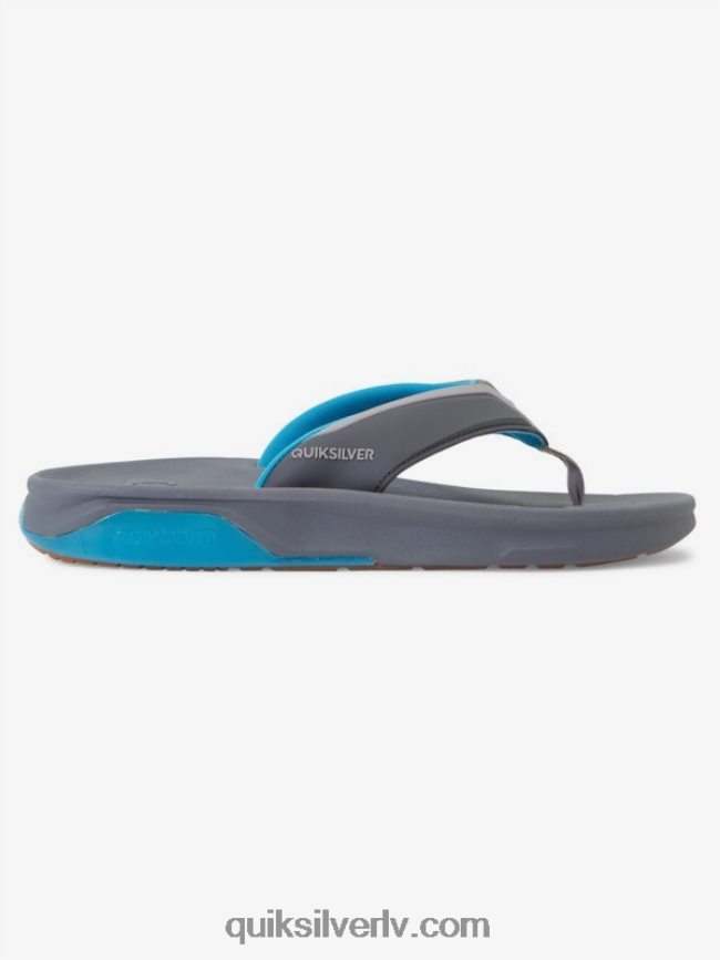 vīriešiem Quiksilver matodiskas atveseļošanās sandales pelēks/zils 88064R1084