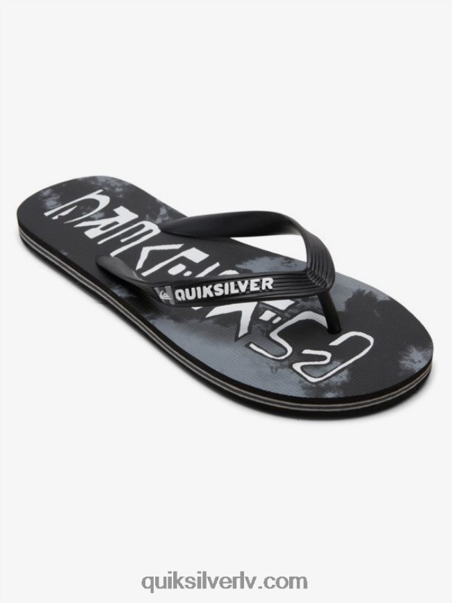 vīriešiem Quiksilver molokai acid drop flip-flops melns 88064R1775
