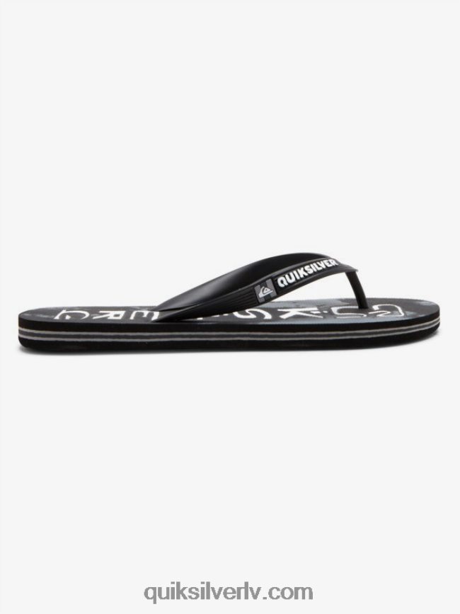 vīriešiem Quiksilver molokai acid drop flip-flops melns 88064R1775