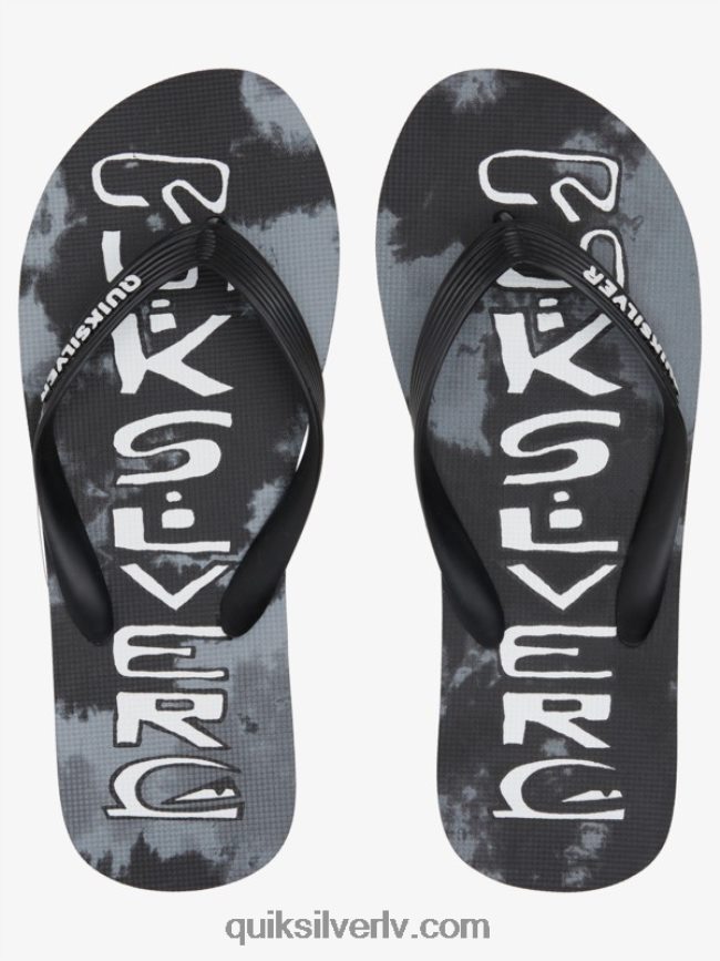 vīriešiem Quiksilver molokai acid drop flip-flops melns 88064R1775