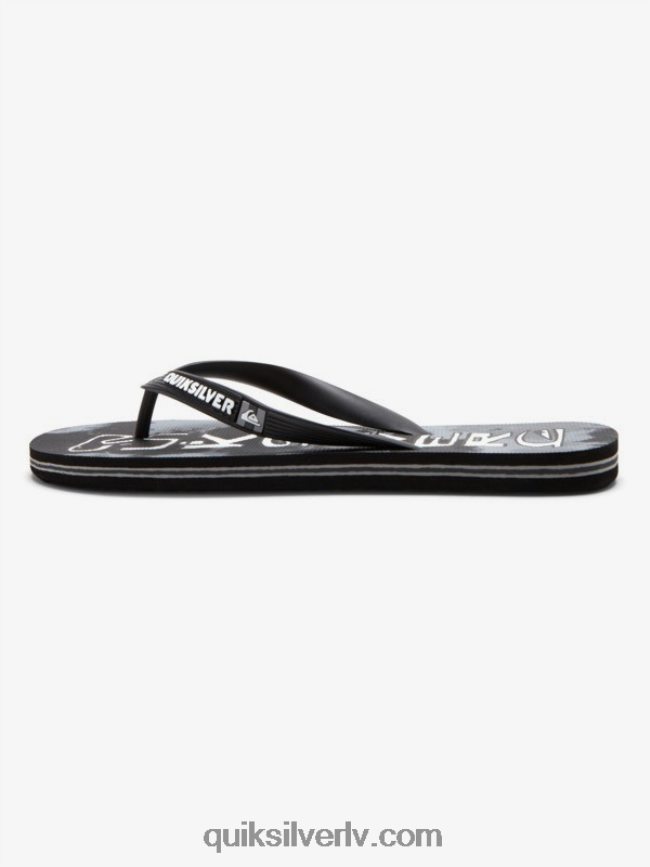 vīriešiem Quiksilver molokai acid drop flip-flops melns 88064R1775