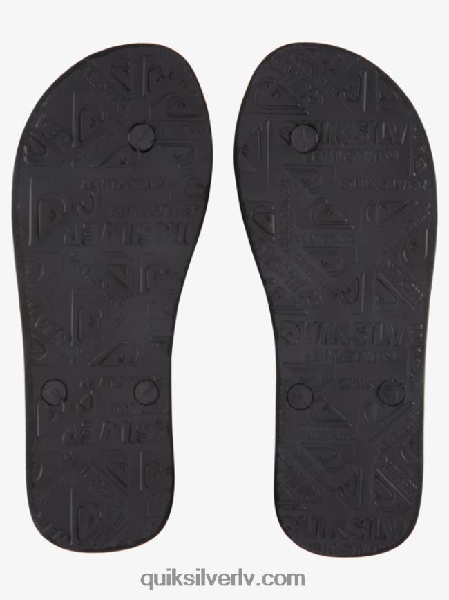 vīriešiem Quiksilver molokai acid drop flip-flops melns/zaļš 88064R1776