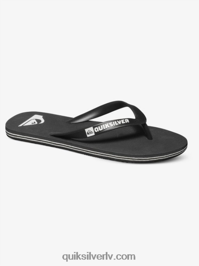 vīriešiem Quiksilver molokai flip-flops melns balts 88064R1591
