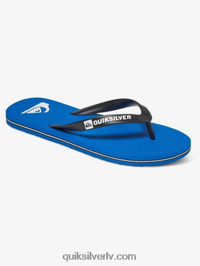 vīriešiem Quiksilver molokai flip-flops melns/zils 88064R1589