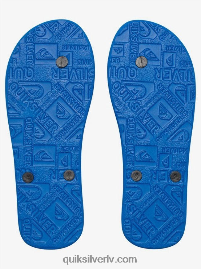 vīriešiem Quiksilver molokai flip-flops melns/zils 88064R1589