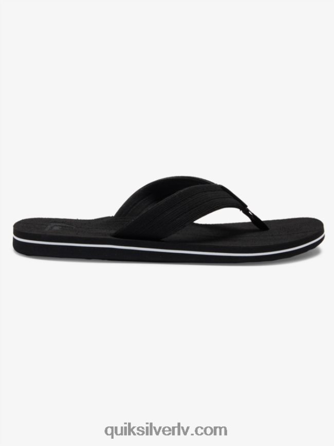vīriešiem Quiksilver molokai layback sandales melns balts 88064R1249
