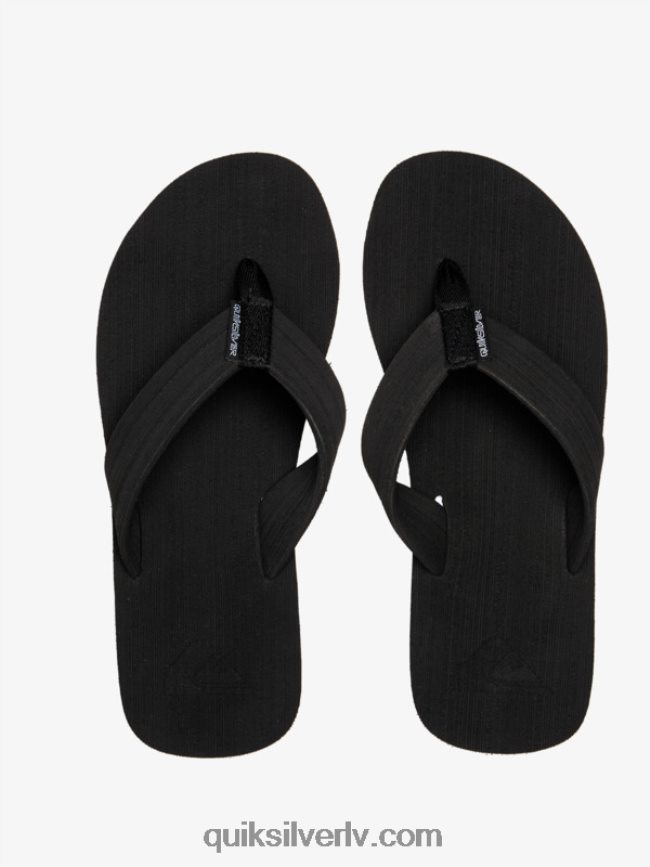 vīriešiem Quiksilver molokai layback sandales melns balts 88064R1249