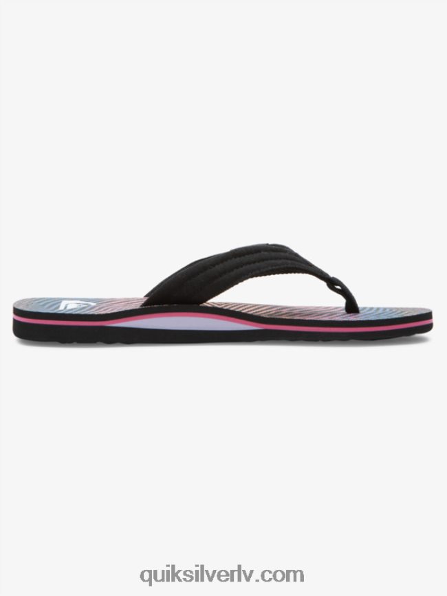 vīriešiem Quiksilver molokai layback sandales melns/oranžs/pelēks 88064R502