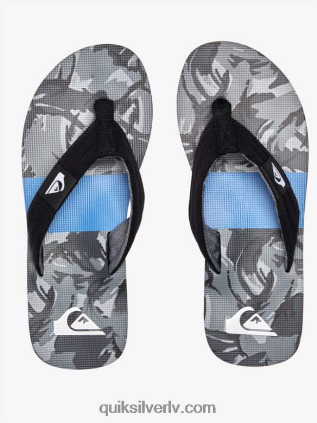 vīriešiem Quiksilver molokai layback sandales melns/pelēks 88064R500