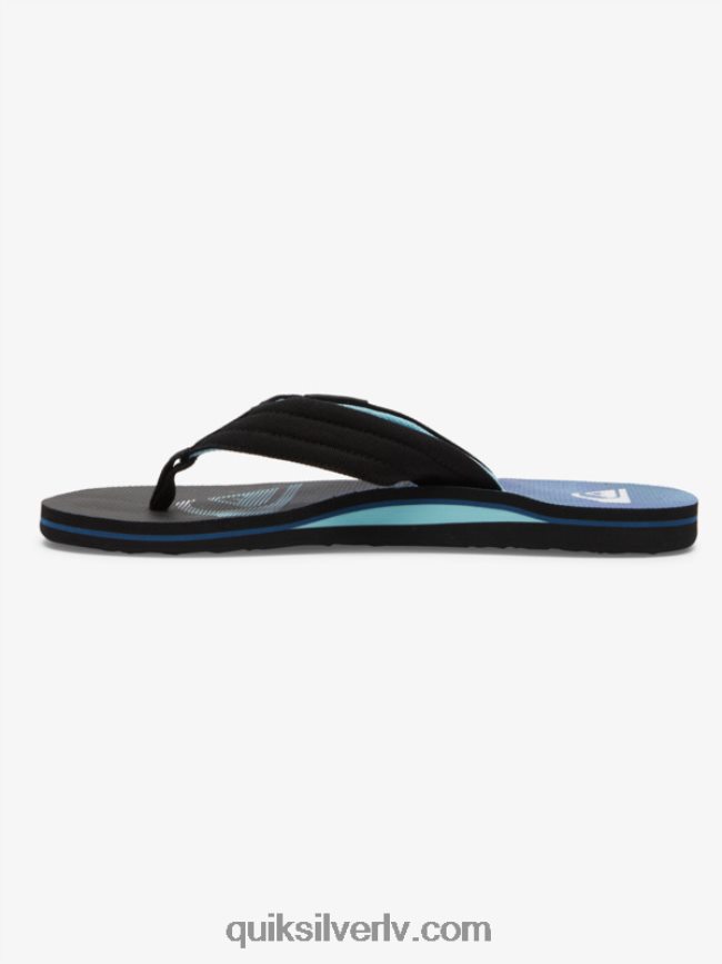vīriešiem Quiksilver molokai layback sandales melns/zaļš/zils 88064R496