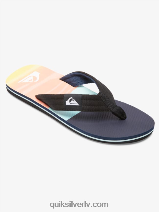 vīriešiem Quiksilver molokai layback sandales melns/zils 88064R1832