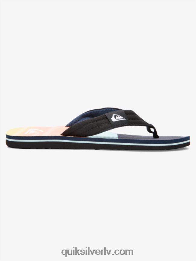 vīriešiem Quiksilver molokai layback sandales melns/zils 88064R1832