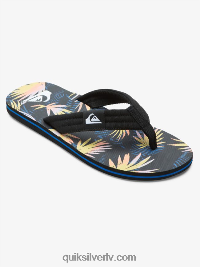 vīriešiem Quiksilver molokai layback sandales melns/zils/rozā 88064R501