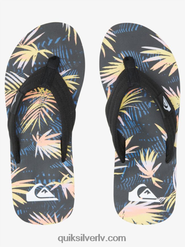 vīriešiem Quiksilver molokai layback sandales melns/zils/rozā 88064R501