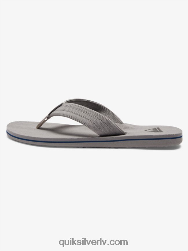 vīriešiem Quiksilver molokai layback sandales pelēks/balts 88064R1250