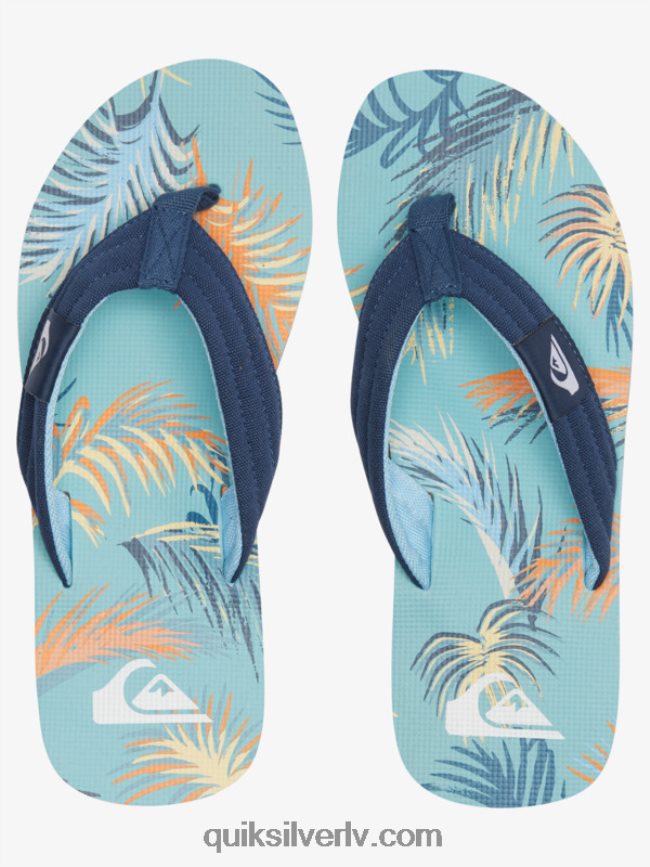 vīriešiem Quiksilver molokai layback sandales zils/melns/dzeltens 88064R498