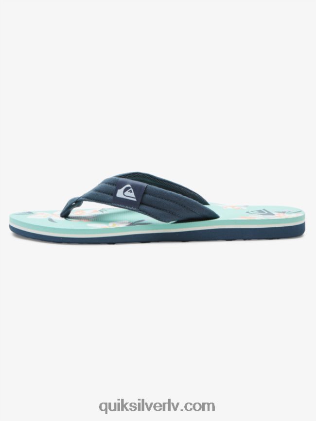 vīriešiem Quiksilver molokai layback sandales zils zaļš 88064R505