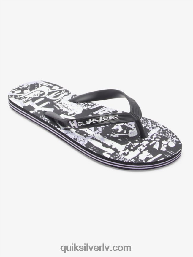 vīriešiem Quiksilver molokai mākslas flip-flops melns 88064R520