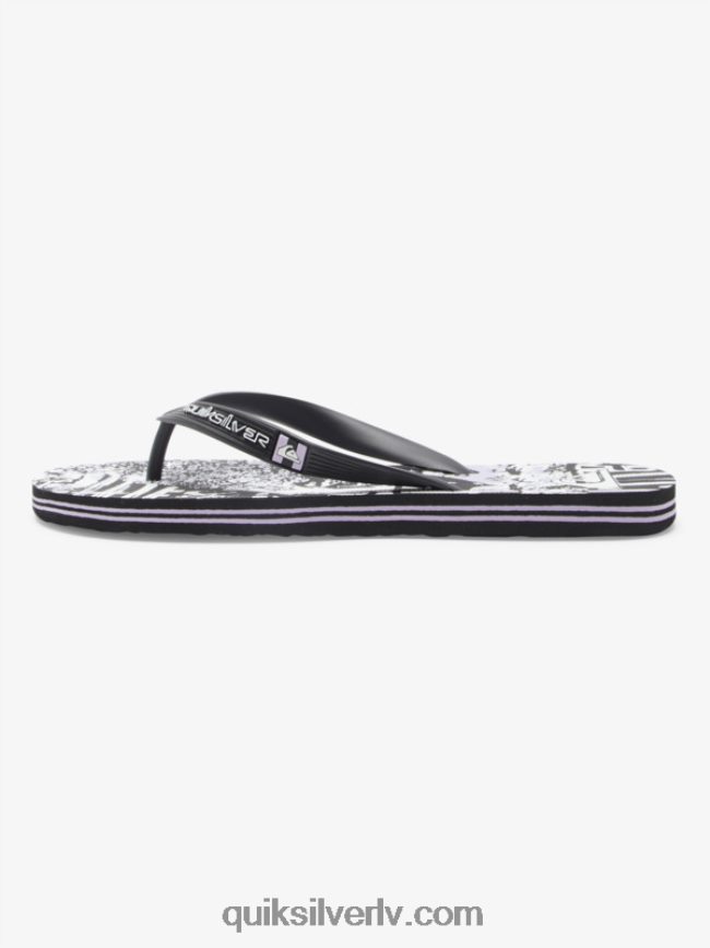 vīriešiem Quiksilver molokai mākslas flip-flops melns 88064R520
