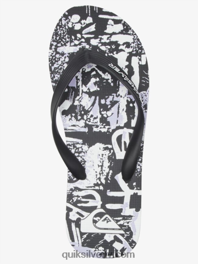 vīriešiem Quiksilver molokai mākslas flip-flops melns 88064R520
