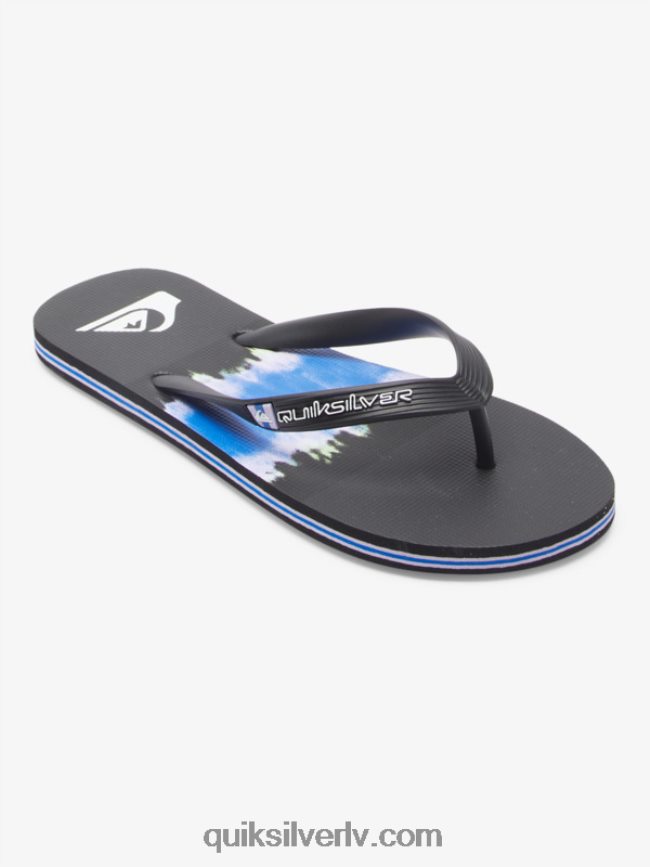 vīriešiem Quiksilver molokai mākslas flip-flops melns 88064R521