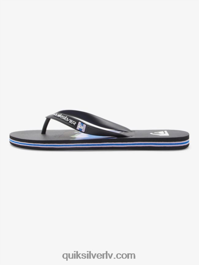 vīriešiem Quiksilver molokai mākslas flip-flops melns 88064R521