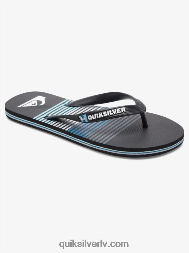 vīriešiem Quiksilver molokai mākslas flip-flops melns 88064R526