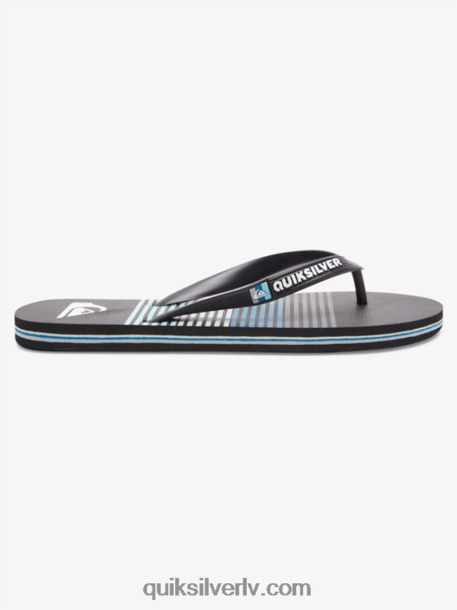 vīriešiem Quiksilver molokai mākslas flip-flops melns 88064R526