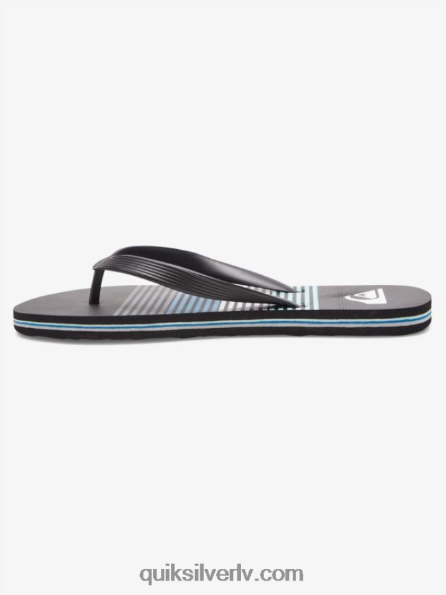 vīriešiem Quiksilver molokai mākslas flip-flops melns 88064R526