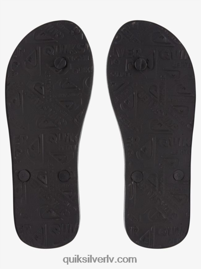 vīriešiem Quiksilver molokai mākslas flip-flops melns 88064R526