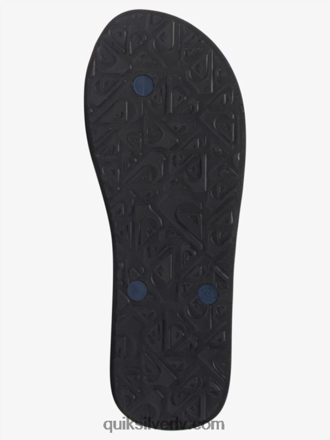 vīriešiem Quiksilver molokai mākslas flip-flops melns/balts/zils 88064R515