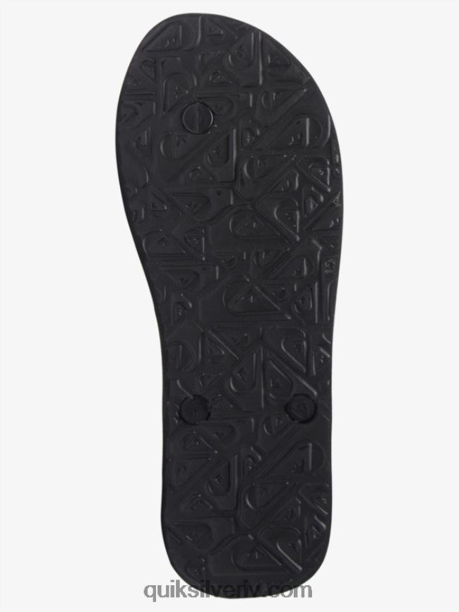 vīriešiem Quiksilver molokai mākslas flip-flops melns/zaļš 88064R516