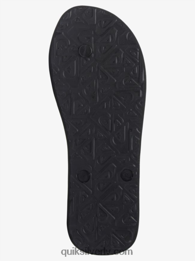 vīriešiem Quiksilver molokai mākslas flip-flops melns/zaļš/zils 88064R518