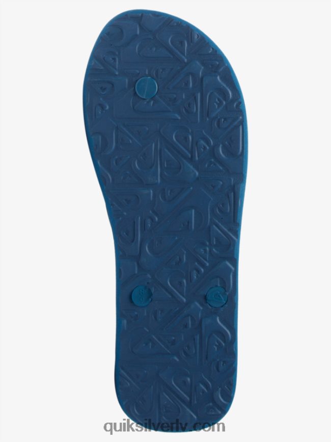 vīriešiem Quiksilver molokai mākslas flip-flops zils/melns/dzeltens 88064R519