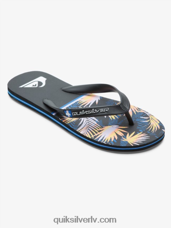 vīriešiem Quiksilver molokai nodaļas flip flops melns 88064R1639
