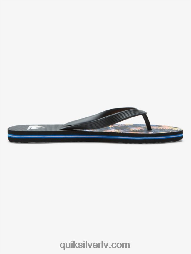 vīriešiem Quiksilver molokai nodaļas flip flops melns 88064R1639