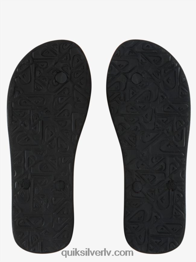 vīriešiem Quiksilver molokai nodaļas flip flops melns 88064R1639