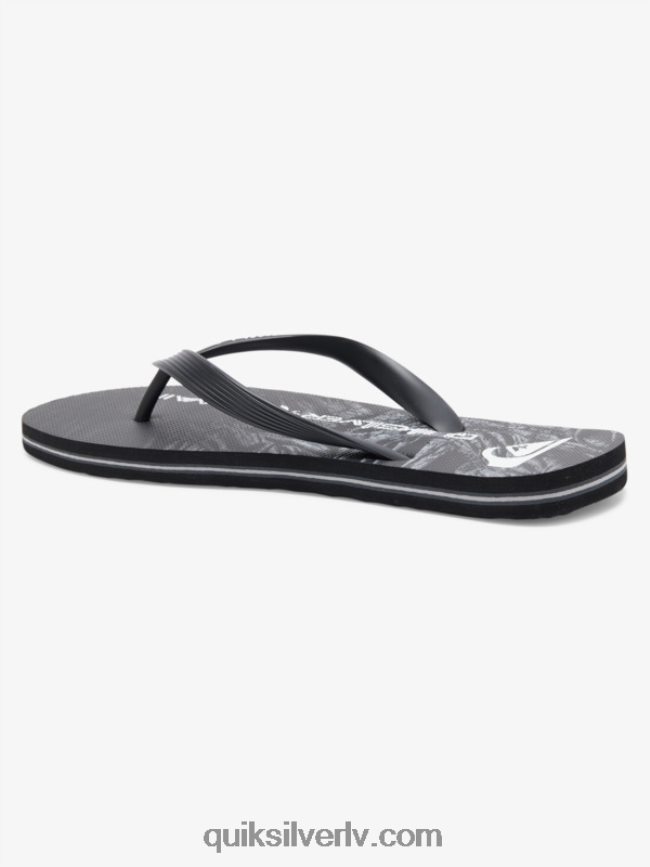 vīriešiem Quiksilver molokai pašmāju flip-flops melns 88064R1860