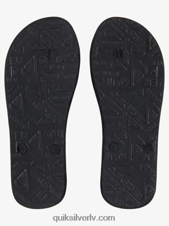 vīriešiem Quiksilver molokai pašmāju flip-flops melns 88064R1860