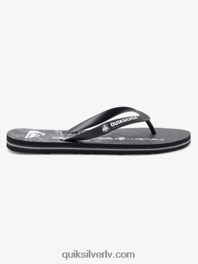 vīriešiem Quiksilver molokai pašmāju flip-flops melns 88064R1860