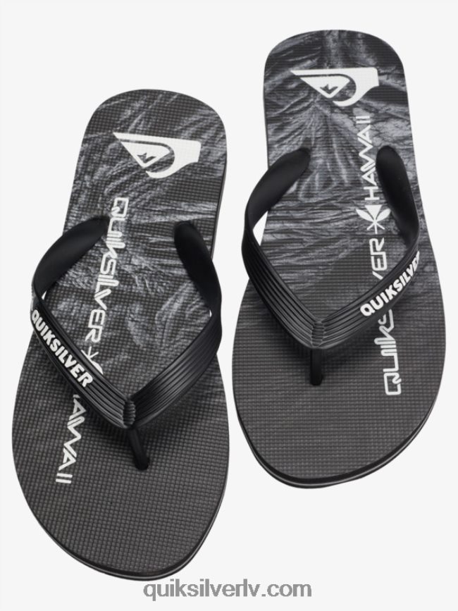 vīriešiem Quiksilver molokai pašmāju flip-flops melns 88064R1860