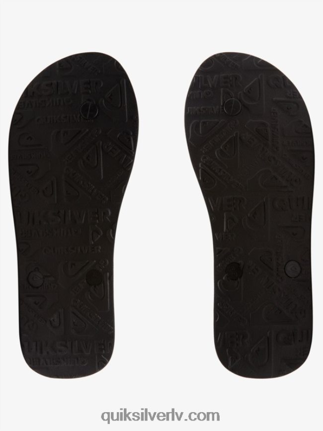 vīriešiem Quiksilver molokai paneļu flip-flops melns 88064R574