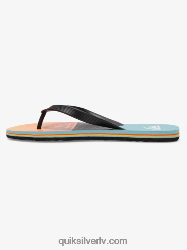vīriešiem Quiksilver molokai paneļu flip-flops melns/oranžs 88064R568