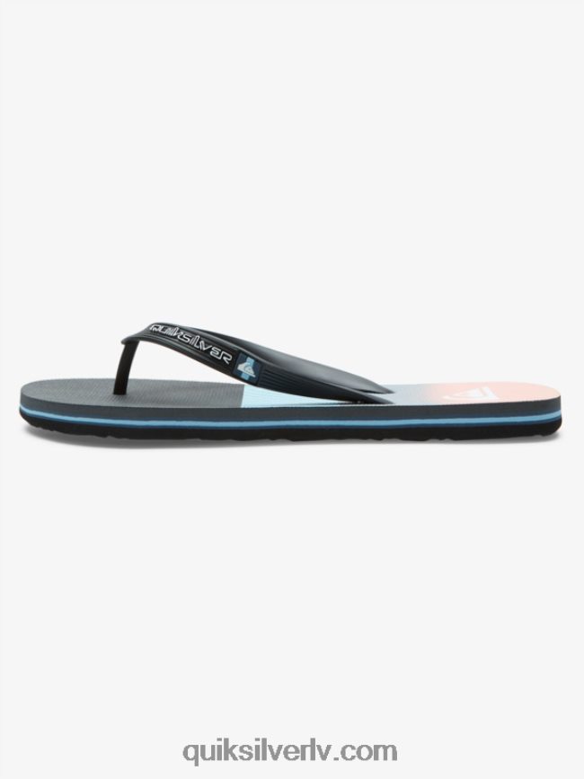 vīriešiem Quiksilver molokai paneļu flip-flops zils/oranžs 88064R571